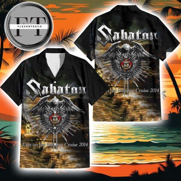 Sabaton Live On The Sabaton Cruise 2014 Album Cover 2025 Summer Hawaiian Shirt