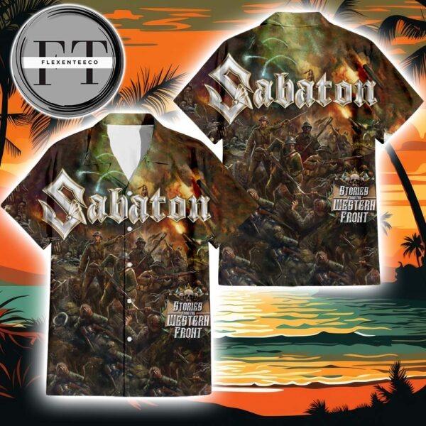 Sabaton Stories From The Western Front Album Cover 2025 Summer Hawaiian Shirt