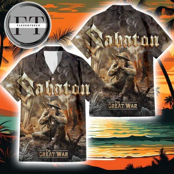 Sabaton The Great War Album Cover 2025 Summer Hawaiian Shirt