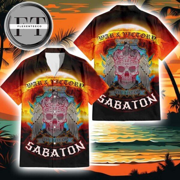 Sabaton War And Victory The Best Of Sabaton Album Cover 2025 Summer Hawaiian Shirt
