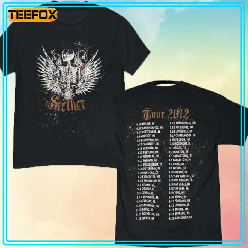 Seether's 2012 Concert and Tour T-Shirt