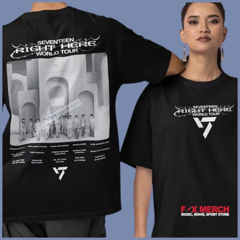 Seventeen Right Here World Tour Concert T-Shirt