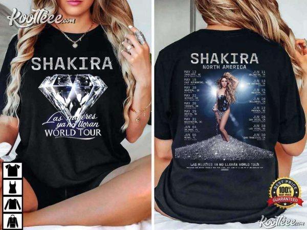 Shakira Las Mujeres Ya No Lloran World Tour 2025 North America T-Shirt