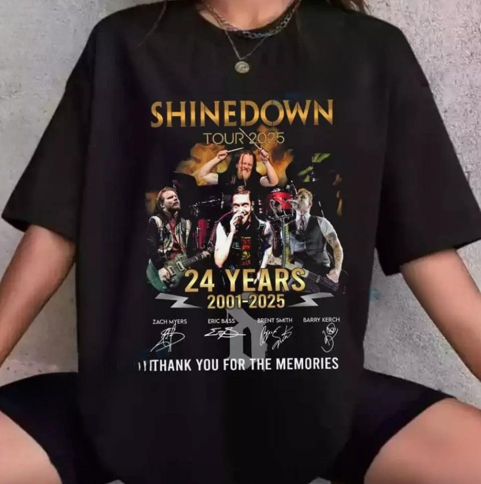 Shinedown 2025 Tour 24 Years Anniversary 2001-2025 Shirt
