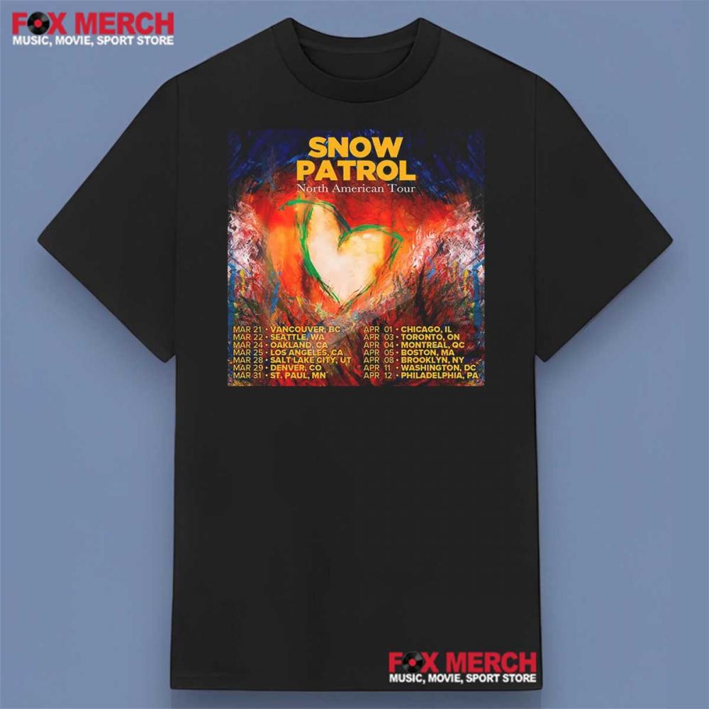Snow Patrol Band North American Tour 2025 Shirt