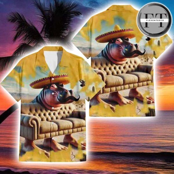 Sofo Ippopotamo Messicano Italian Brandnot 2025 Summer Hawaiian Shirt