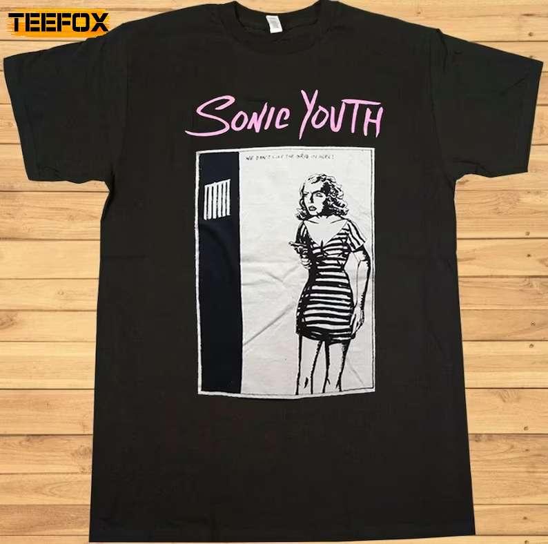 Sonic Youth Goo Concert We Don't Like The Grub Here 1990 Short-Sleeve T-Shirt