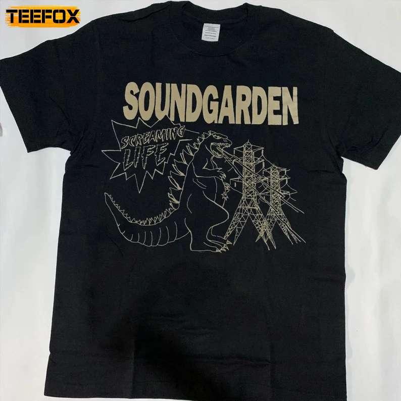 Soundgarden Godzilla Rock Music Short-Sleeve T-Shirt