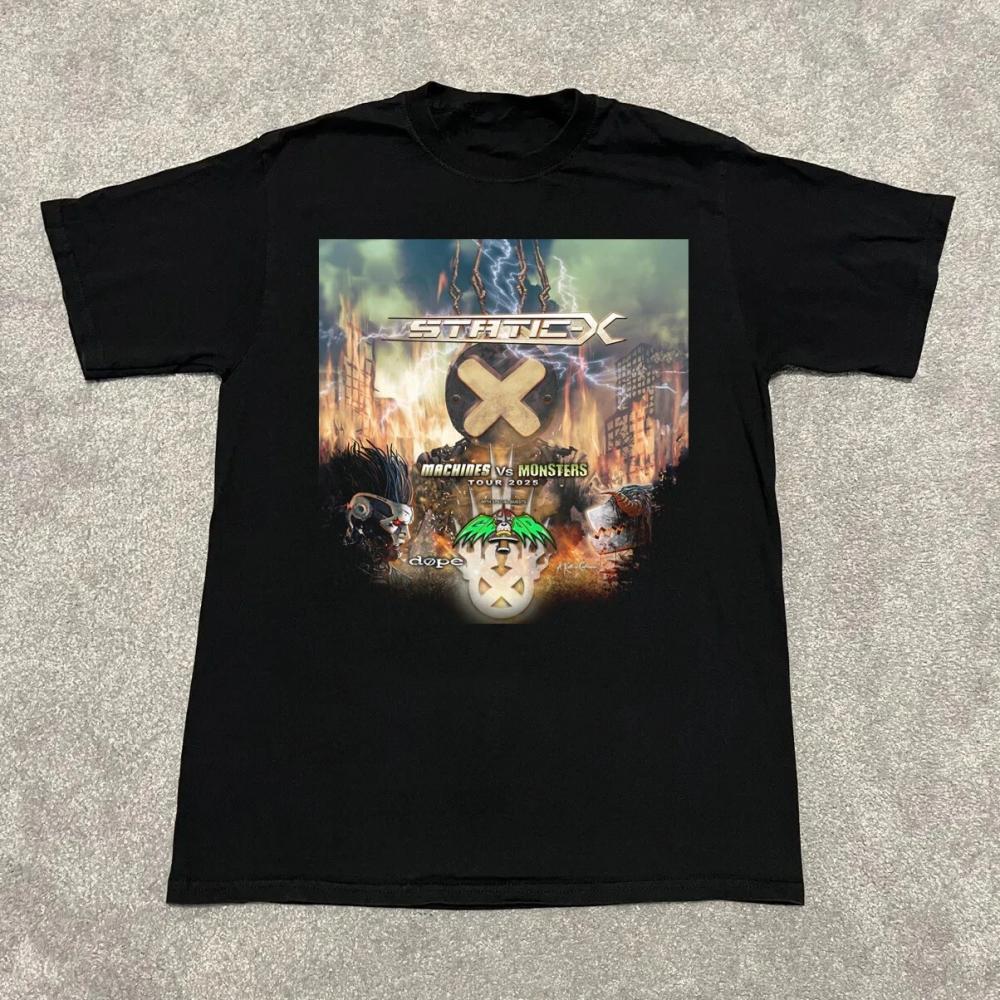 Static-X - Machines VS Monsters Tour 2025 Gift For Fan Unisex T shirt