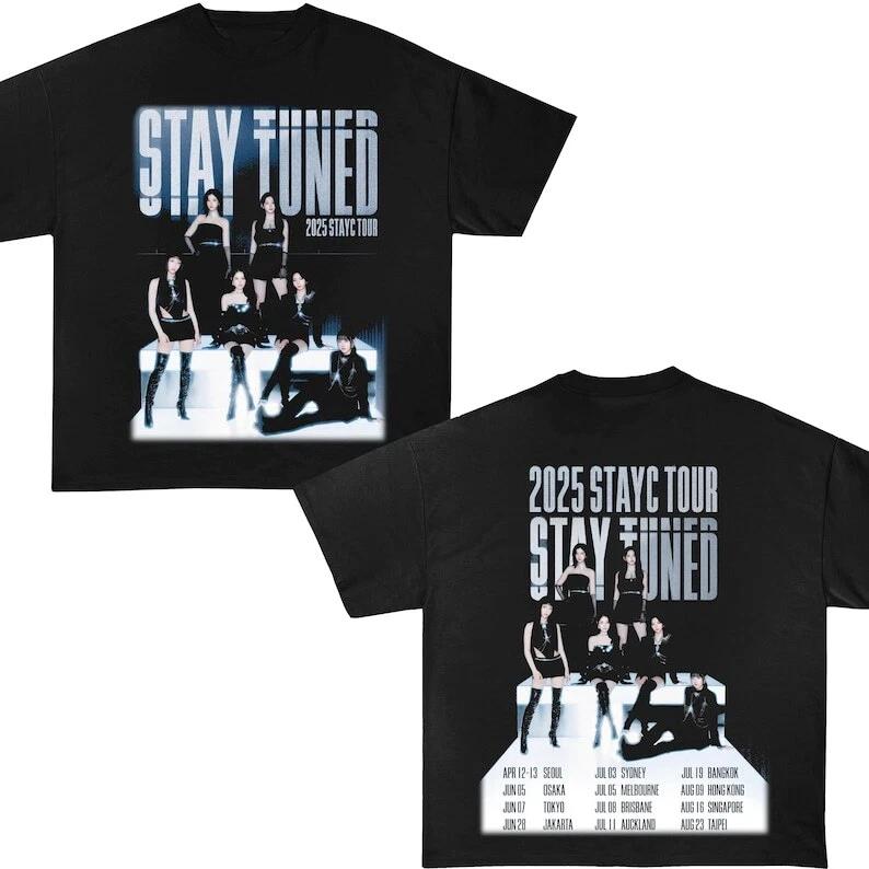 Stayc Stay Tuned 2025 Tour T-Shirt