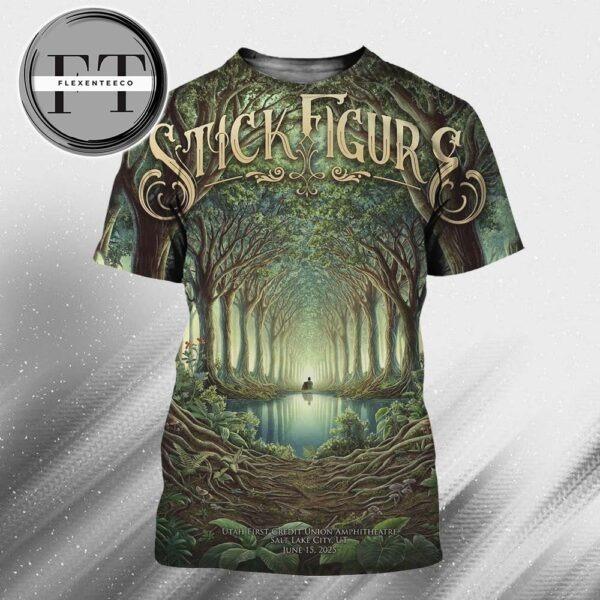 Stick Figure At Utah First Credit Union Amphitheatre In Salt Lake City On June 15 2025 All Over Print Shirt