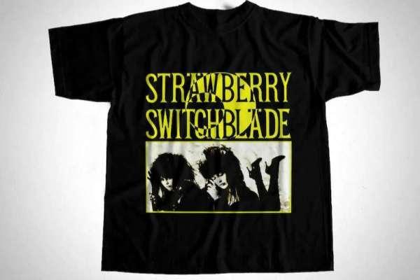 Strawberry Switchblade Band Post Punk T-Shirt Merch