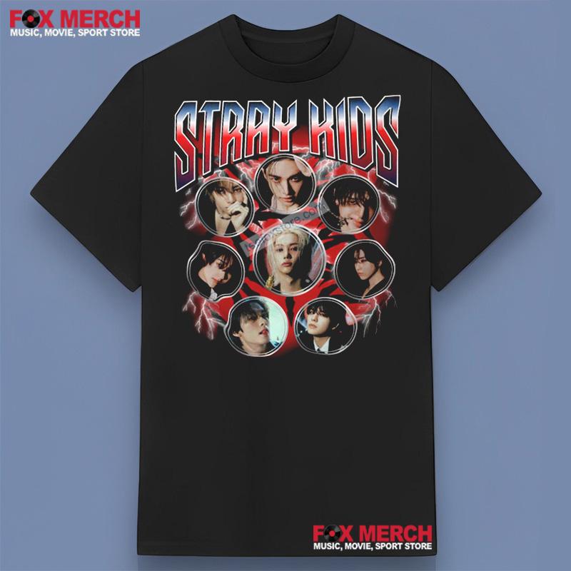 Stray Kids ATE Retro Music T-Shirt For Fans
