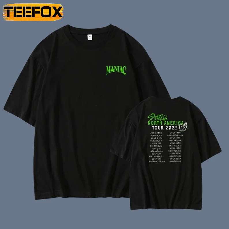 Stray Kids North America Maniac Concert Tour T-Shirt