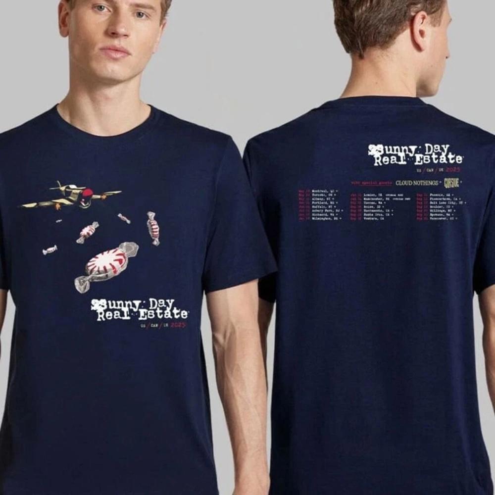 Sunny Day Real Estate 2025 US UK Canada Tour Dates Two Sided T-Shirt