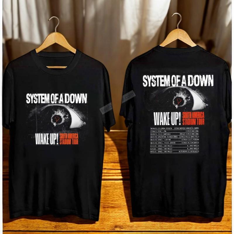 System Of A Down Wake Up South America Stadium Tour 2025 T-Shirt