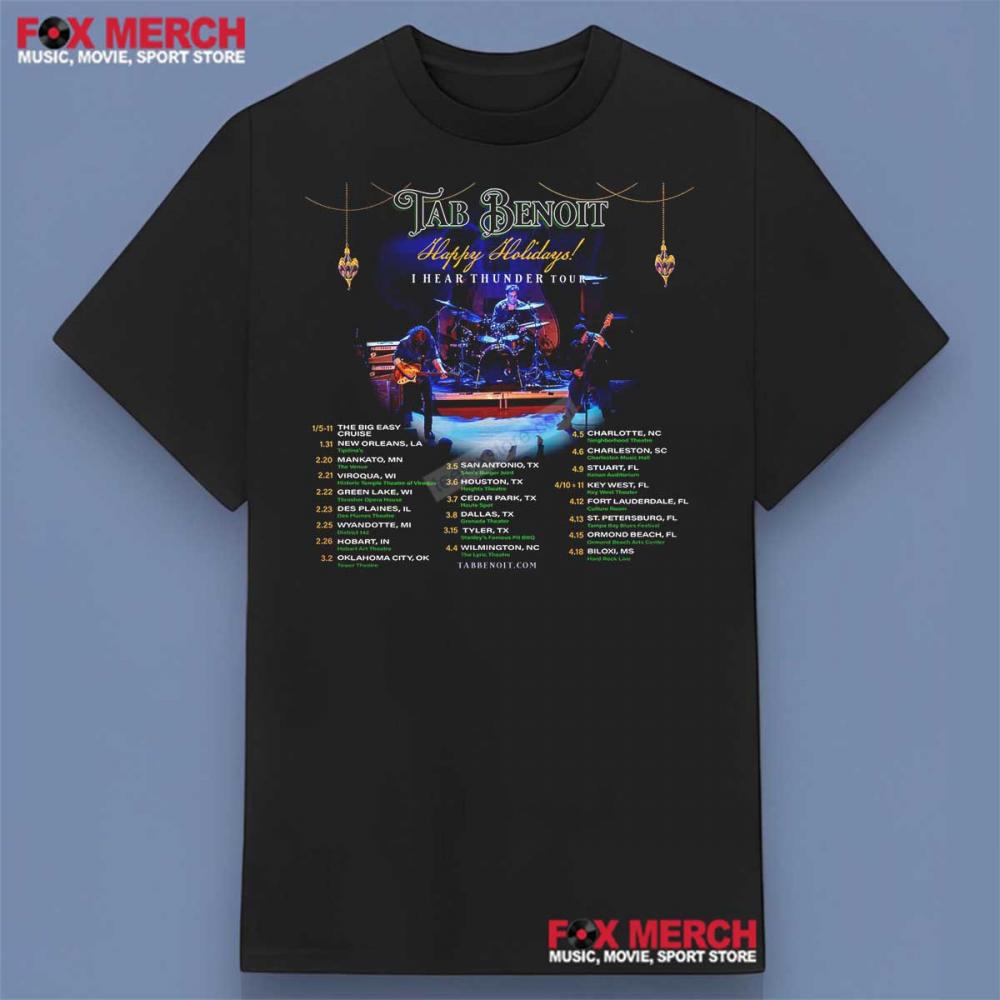 Tab Benoit I Hear Thunder Tour Dates 2025 Shirt