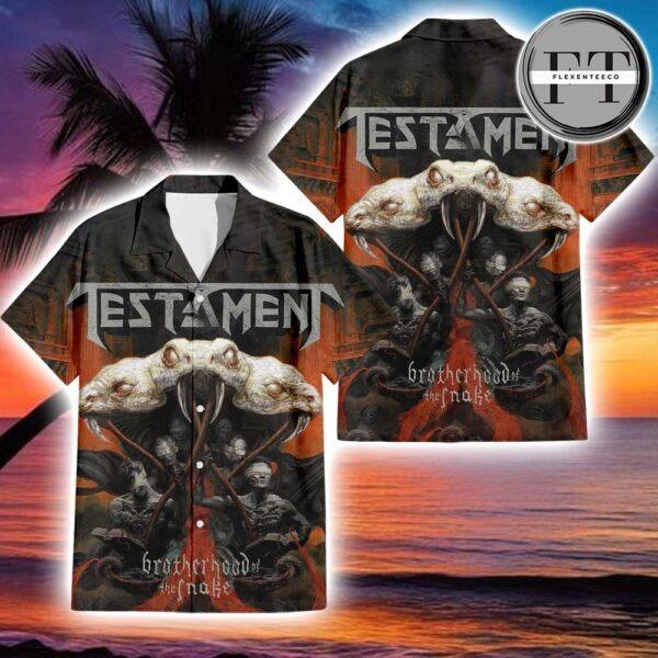 Testament Brotherhood Of The Snake Album Cover 2025 Hawaiin T-Shirt
