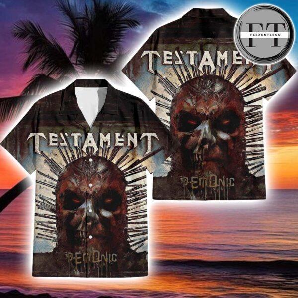 Testament Demonic Album Cover 2025 Hawaiin T-Shirt
