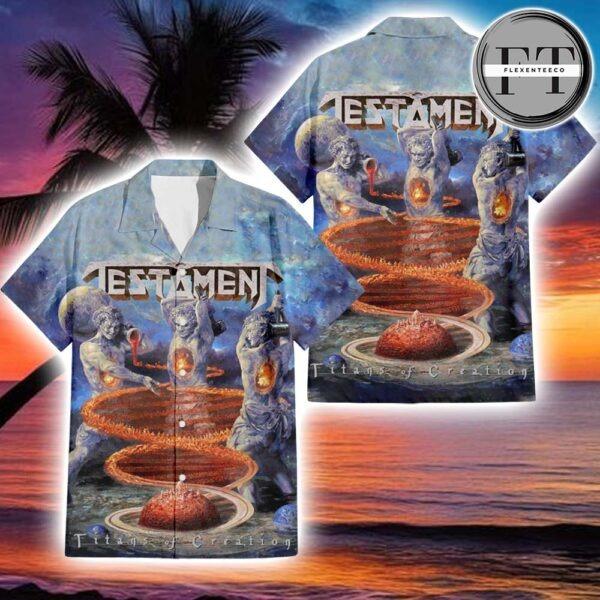 Testament Titans Of Creation Album Cover 2025 Hawaiin T-Shirt