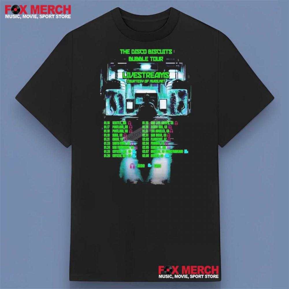 The Disco Biscuits Bubble West Coast Tour 2025 Shirt