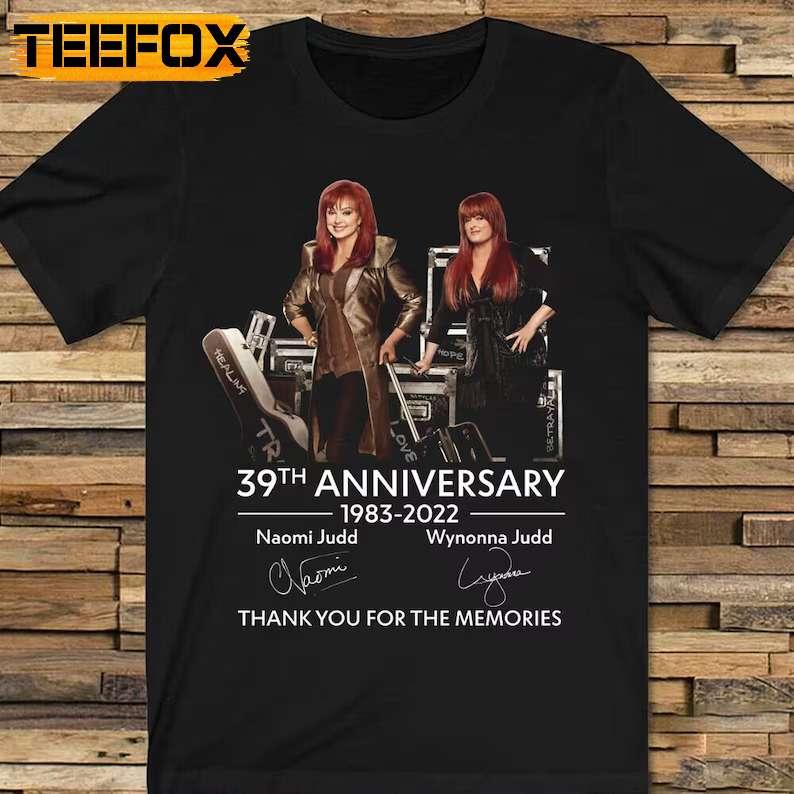 The Judds Naomi Wynonna Anniversary 2022 Thank You For The Memories T-Shirt