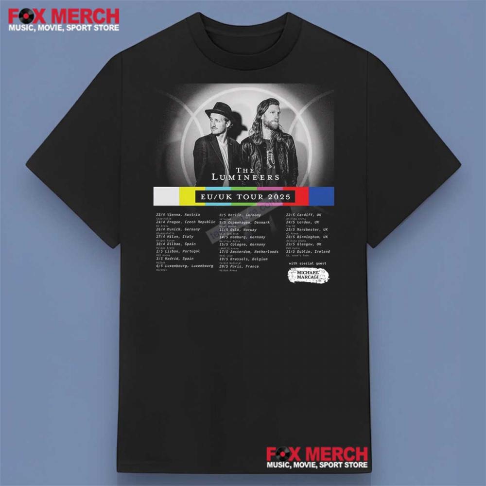 The Lumineers 2025 European and UK Tour Shirt