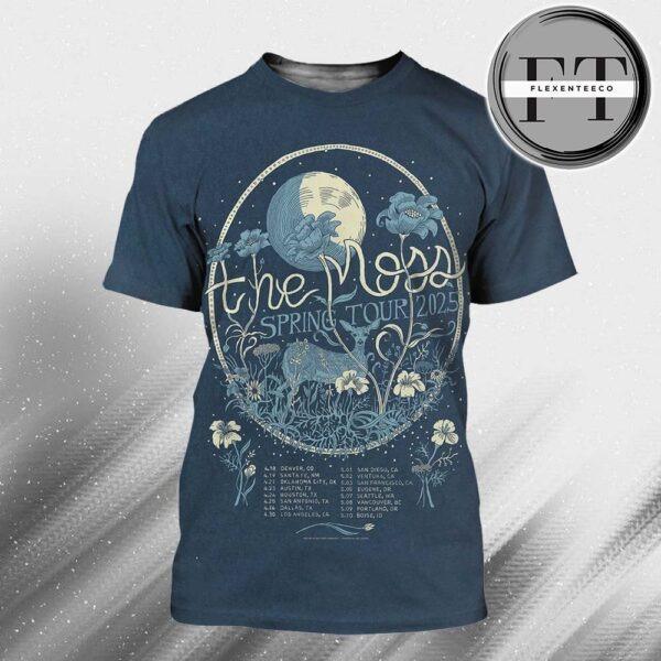 The Moss Band Spring Tour 2025 Schedule Nighshifl Blue Paper All Over Sprint Shirt