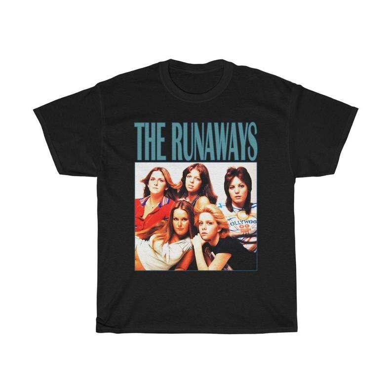 The Runaways Rock Band Vintage Retro Style T-Shirt