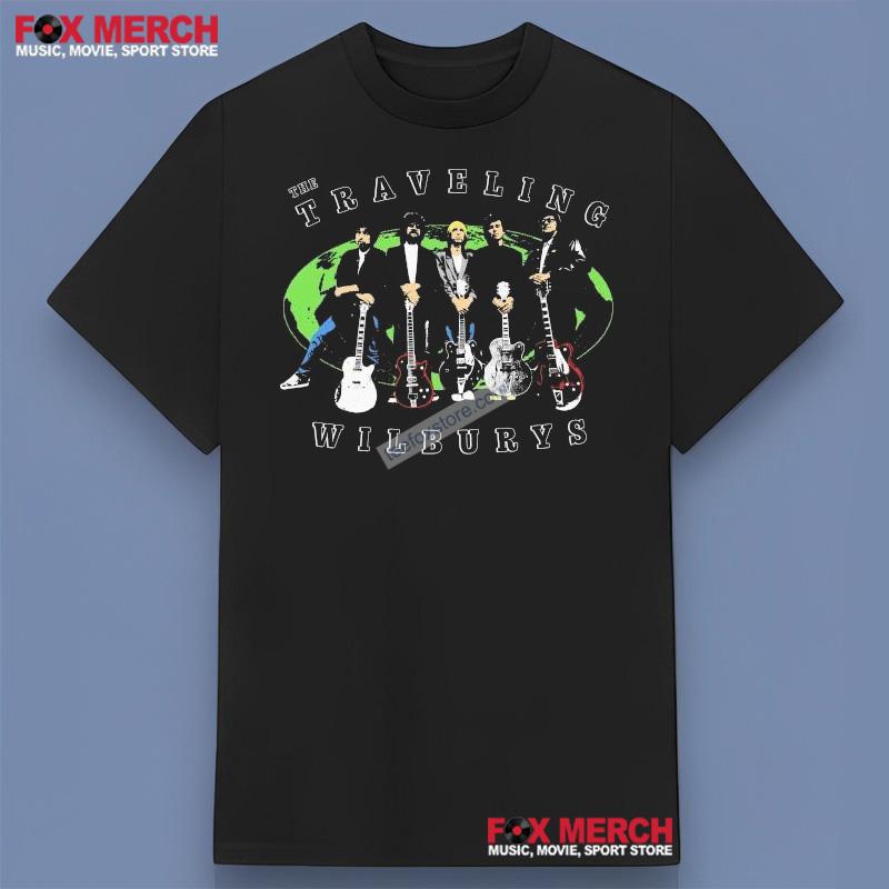 The Traveling Wilburys Globe Guitars Shirt