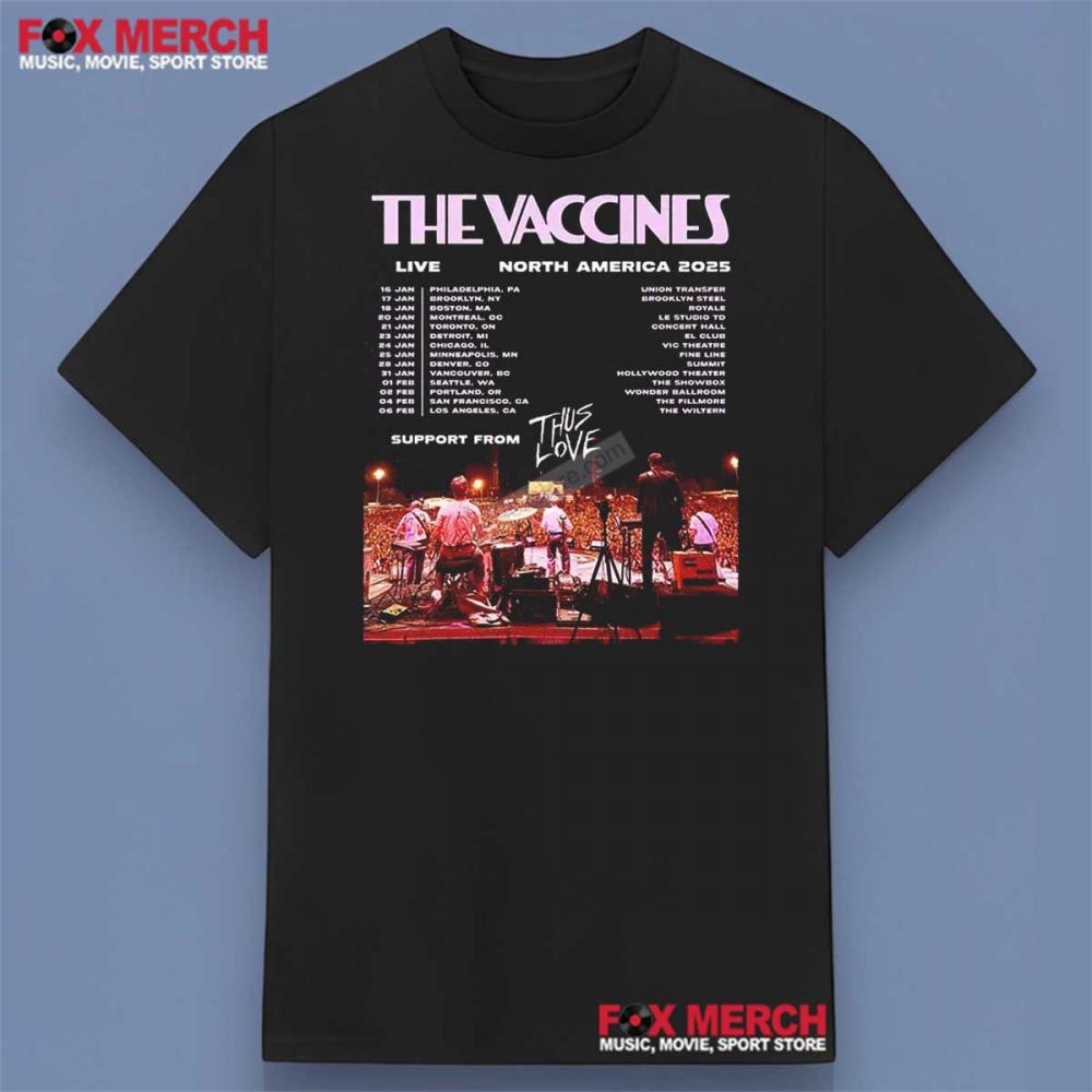 The Vaccines North American Tour 2025 Shirt