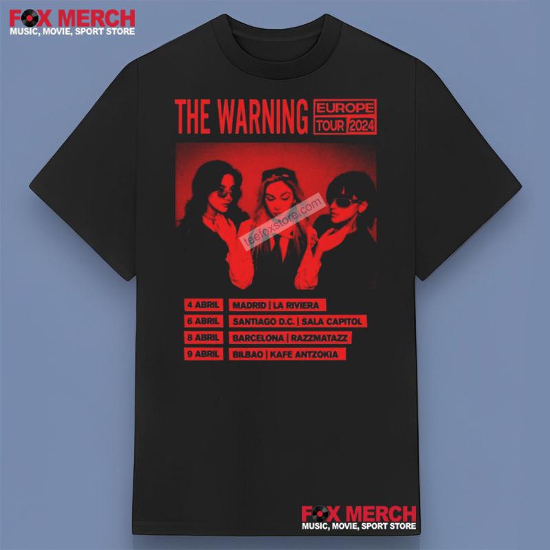 The Warning Europe Tour 2024 Concert Black Shirt