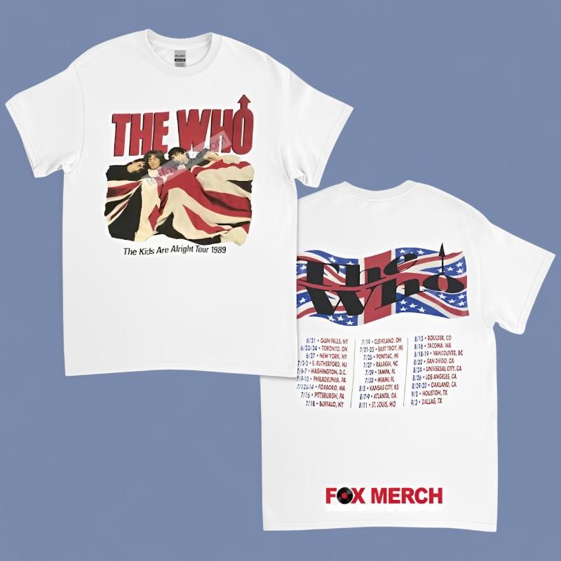 The Who The Kids Are Alright Tour 1989 Vintage T-Shirts