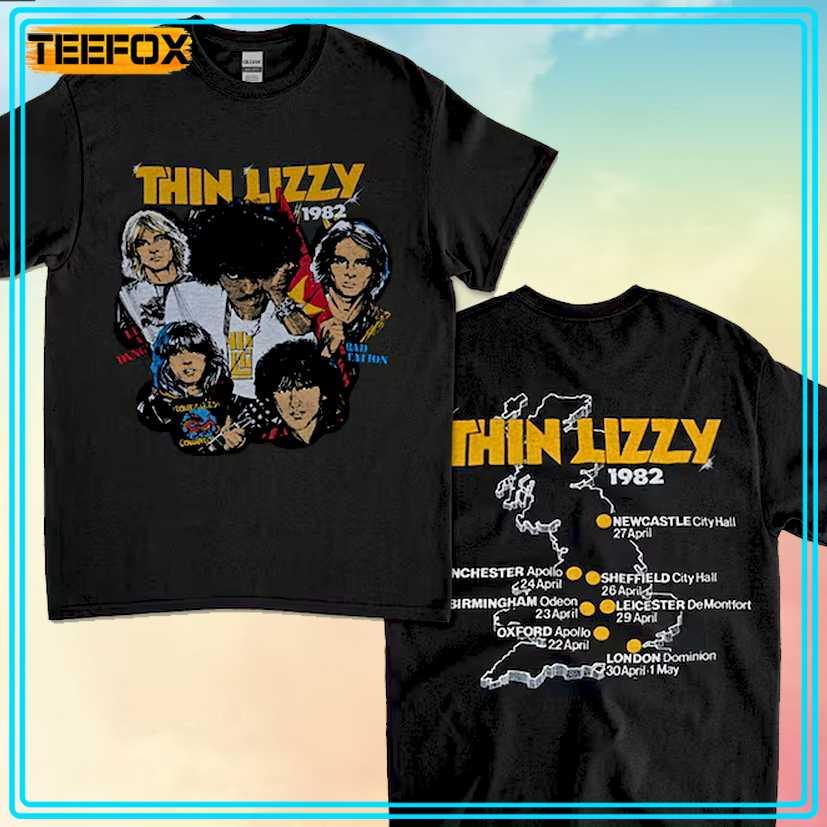 Thin Lizzy Tour 1982 Retro T-Shirt