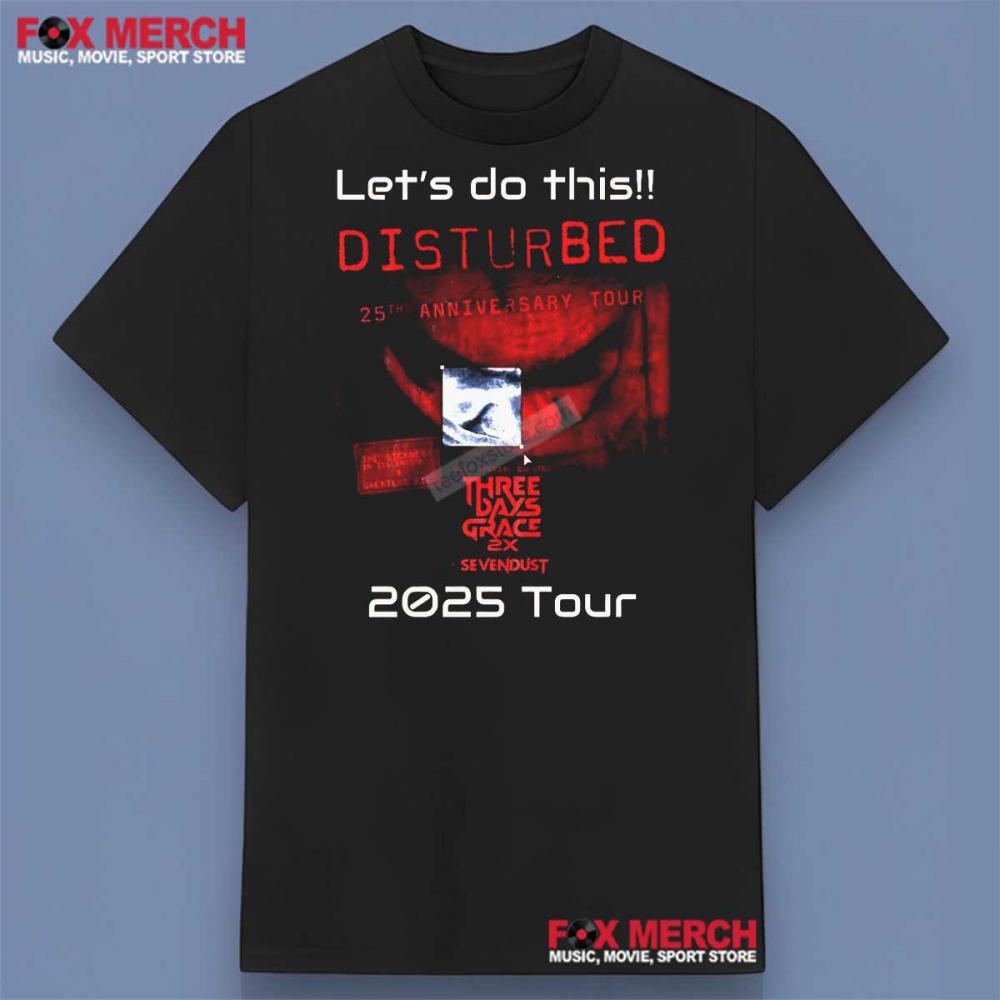Three Days Grace Band Tour 2025 Shirt