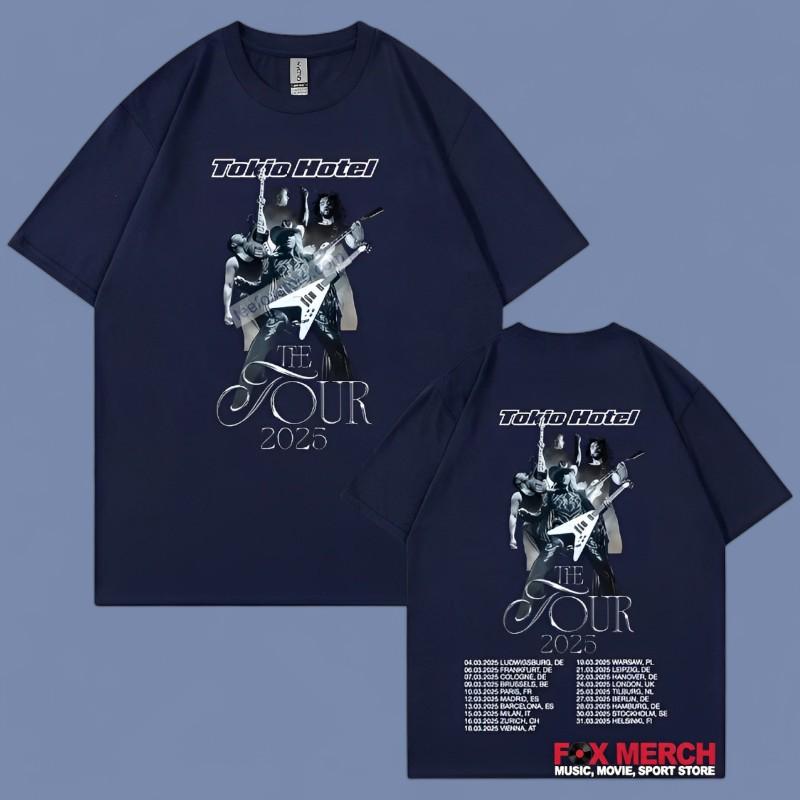 Tokio Hotel The Tour 2025 Music Concert T-Shirts