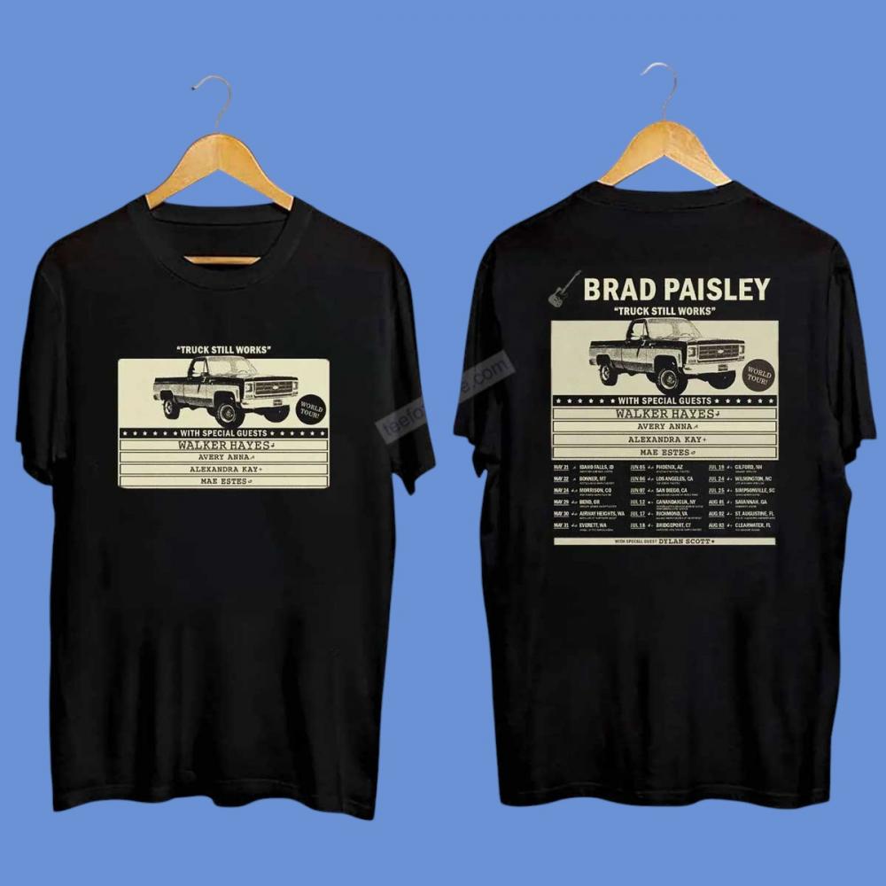 Truck Still Works World Tour 2025 Brad Paisley Shirt