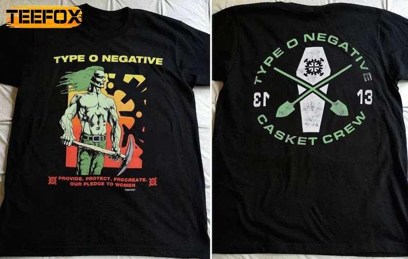 Type O Negative Pledge To Women Casket Crew 1995 Short-Sleeve T-Shirt