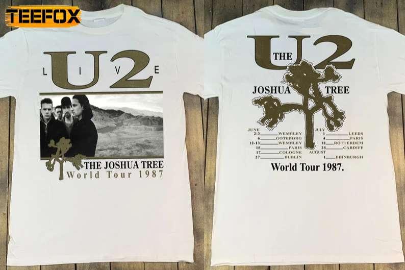 U2 Live The Joshua Tree World Tour 1987 Short-Sleeve T-Shirt