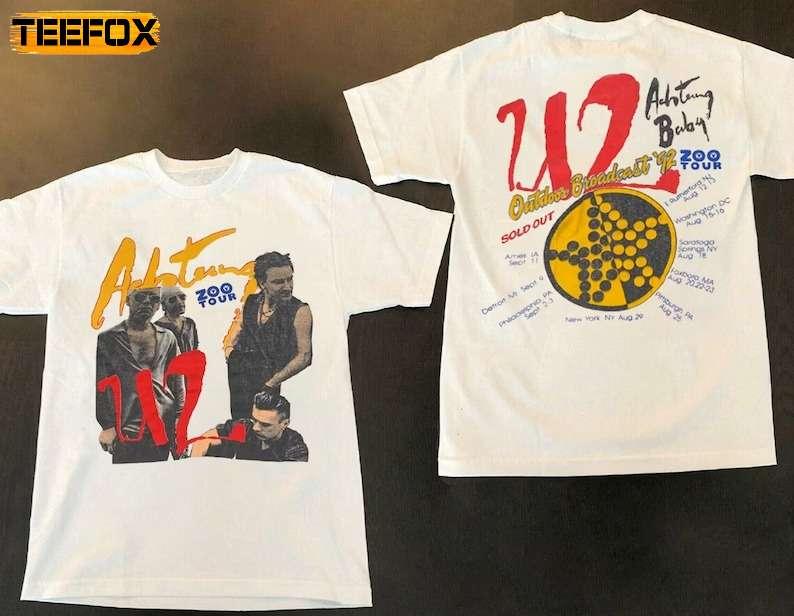 U2 Warning Baby Zoo TV '92 Sold Out Short-Sleeve T-Shirt