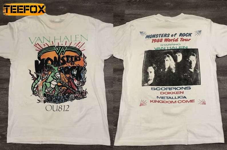 Van Halen Monsters of Rock World Tour 1988 Short-Sleeve T-Shirt