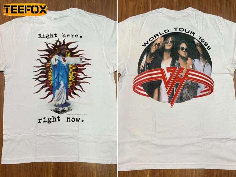 Van Halen Right Here Right Now Tour 1993 Short-Sleeve T-Shirt