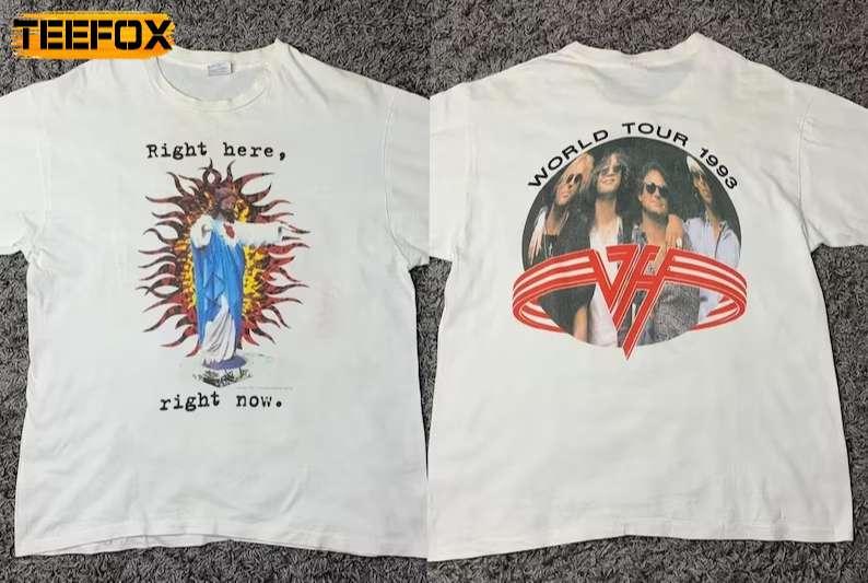 Van Halen Right Here Right Now World Tour 1993 Short-Sleeve T-Shirt