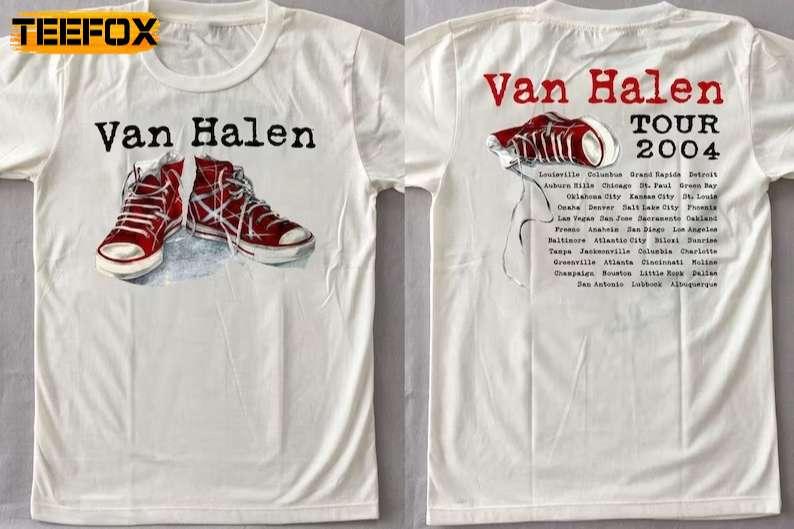 Van Halen White Red Shoes Tour 2004 Retro T-Shirt