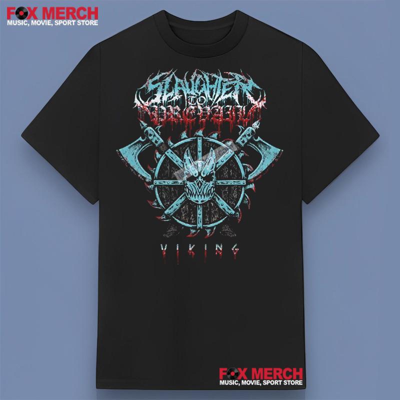 Viking Slaughter to Prevail Band Black Shirt