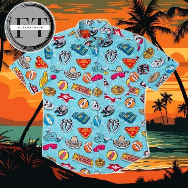 WWE Pool Party RSVLTS Collection 2025 Summer Hawaiian Shirt