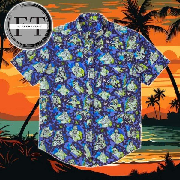 WWE Radical Ring Legends RSVLTS Collection 2025 Summer Hawaiian Shirt