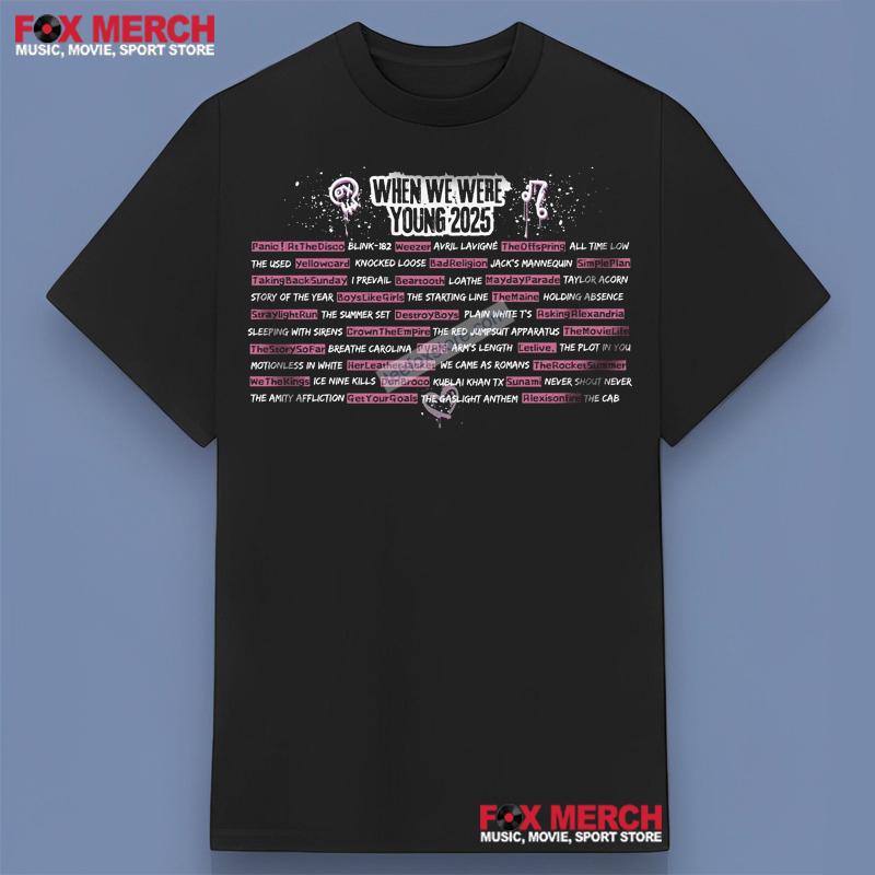 When We Were Young 2025 Elder Emo Club Graphic T-Shirt