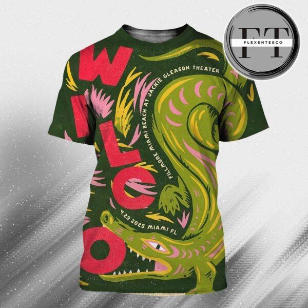 Wilco Fillmore Miami Beach At Jackie Gleason Theatre In Miami Beach FL On April 29 2025 All Over Print Shirt