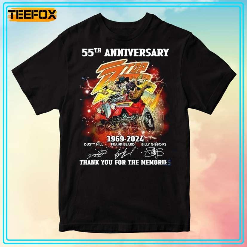 Zz Top 55th Anniversary 1969-2024 T-Shirt